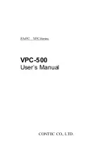 Preview for 1 page of Contec VPC-500 User Manual