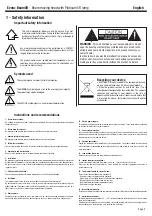 Preview for 3 page of Contest EVORA BEAM 5R User Manual