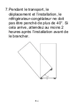 Preview for 7 page of CONTINENTAL EDISON CEFC238NFFULL Instruction Manual