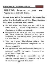 Preview for 3 page of CONTINENTAL EDISON CEHP60B User Manual