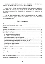 Preview for 2 page of CONTINENTAL EDISON CEHPT60B User Manual