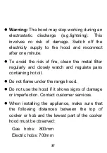 Preview for 37 page of CONTINENTAL EDISON CEHPT60B User Manual