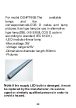 Preview for 39 page of CONTINENTAL EDISON CEHPT60B User Manual