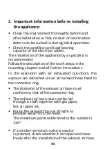 Preview for 45 page of CONTINENTAL EDISON CEHPT60B User Manual