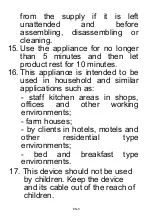 Preview for 22 page of CONTINENTAL EDISON CETE150T Instruction Manual