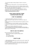 Preview for 4 page of Continental Electric CP42322 Instruction Manual