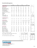 Preview for 2 page of Continental Refrigerator 1FE Characteristics