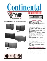 Preview for 1 page of Continental Refrigerator BBC50 Specifications