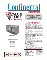 Continental Refrigerator BBUC50-GD Specifications preview