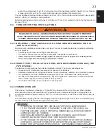 Preview for 23 page of Continental Refrigerator C97 Series Installation And Operating Manual