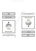 Continental Refrigerator CE27816 Instruction Manual preview