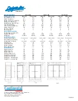 Preview for 2 page of Continental Refrigerator DL1FI-SS Specifications