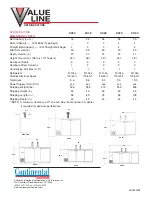 Preview for 2 page of Continental Refrigerator KC50 Specifications