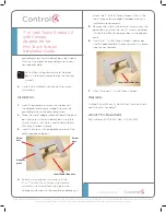 Preview for 2 page of Control 4 C4-TW7CO Installation Manual