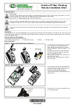 Control Techniques Unidrive Size 2 Installation Sheet preview