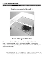 Preview for 5 page of Convenient Height S Assembly And Installation Notes