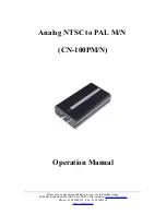 Preview for 1 page of Converters.TV CN-100PM/N Operation Manual