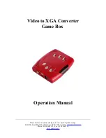 Preview for 1 page of Converters.TV Video to VGA Converters Operation Manual