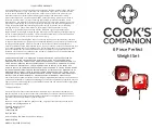 Cook's Companion B410485 Quick Start Manual preview