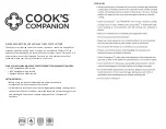 Preview for 2 page of Cook's Companion B410485 Quick Start Manual