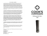 Preview for 1 page of Cook's Companion B411104 Manual