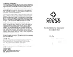 Preview for 1 page of Cook's Companion B419066 Quick Start Manual