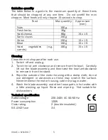 Preview for 5 page of Cookworks CH1115A Care & Instruction Manual