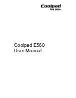 Coolpad E560 User Manual preview