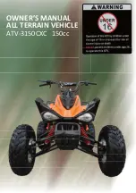 Preview for 2 page of Coolster ATV-3150CXC Owner'S Manual