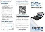 Preview for 2 page of Cooper Cases BACKLIGHT EXECUTIVE Instruction Manual