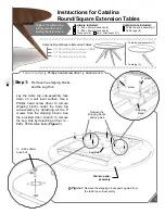 Preview for 1 page of Copeland Furniture Catalina Extension Table Instructions