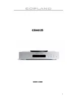 Copland CDA825 User Manual preview