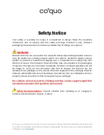 Preview for 2 page of Coquo Voltaire Armoire With Glass Doors Safety Notice & Installation Instructions