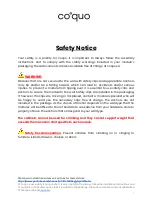 Preview for 2 page of Coquo Voltaire Tall Shelving Unit Safety Notice & Installation Instructions