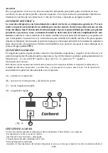 Preview for 10 page of CORBERO CCH108W Instructions For Use And Maintenance Manual