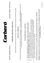 Preview for 15 page of CORBERO CCH108W Instructions For Use And Maintenance Manual