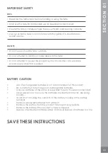 Preview for 3 page of Corby qq 2032 v Use & Care Manual