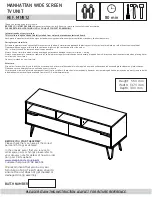 Preview for 1 page of Core Products MANHATTAN MN912 Instruction Leaflet