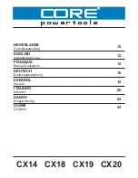 Core CX14 Instructions For Use Manual preview