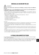 Preview for 77 page of Corghi Artiglio Master 26 MI Operator'S Manual