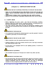 Preview for 14 page of Cormach 50000 WB 50000 WB80 Handbook For Use And Maintenance