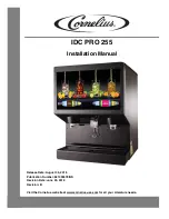 Cornelius IDC PRO 255 Installation Manual preview