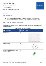 Preview for 1 page of CORNING 1LAN-SDAN-8293 Quick Installation Manual