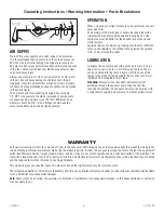 Preview for 4 page of Cornwell Tools CAT-2PST Operating Instructions, Warning Information, Parts Breakdown