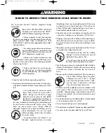 Preview for 2 page of Cornwell Tools CAT-5000HD Operating Instructions