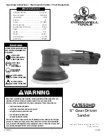 Cornwell Tools CAT650HD Operating Instructions preview