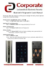 Preview for 4 page of Corporate Locksmiths CL270BLFP Manual