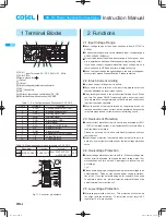 Preview for 3 page of Cosel FETA2500B Instruction Manual