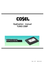 Preview for 1 page of Cosel TUNS1200F Series Applications Manual