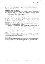 Preview for 17 page of Cosi Cosidrum 100 User And Installation Instructions Manual